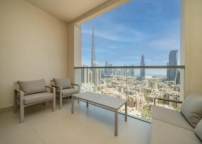Modern Downtown 2 Bed Plus Maids With Full Burj View